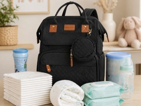Plecak wielofunkcyjny z łóżeczkiem usb organizer duży pojemny mommy bag