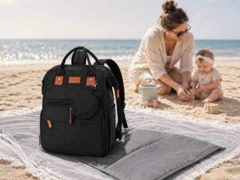 Plecak wielofunkcyjny z łóżeczkiem usb organizer duży pojemny mommy bag
