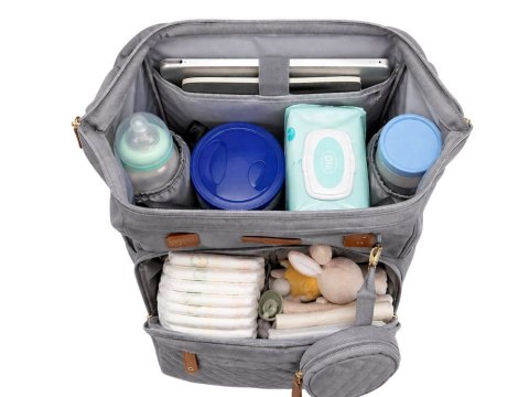 Plecak wielofunkcyjny z łóżeczkiem usb organizer duży pojemny mommy bag