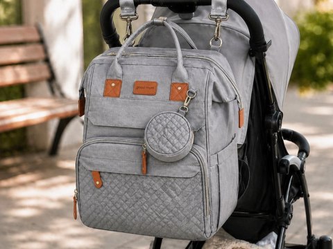 Plecak wielofunkcyjny z łóżeczkiem usb organizer duży pojemny mommy bag