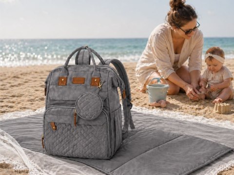 Plecak wielofunkcyjny z łóżeczkiem usb organizer duży pojemny mommy bag