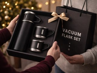 Termos 400ml 3 kubki stal nierdzewna na kawę herbatę podróżny turystyczny
