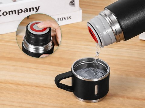 Termos 400ml 3 kubki stal nierdzewna na kawę herbatę podróżny turystyczny