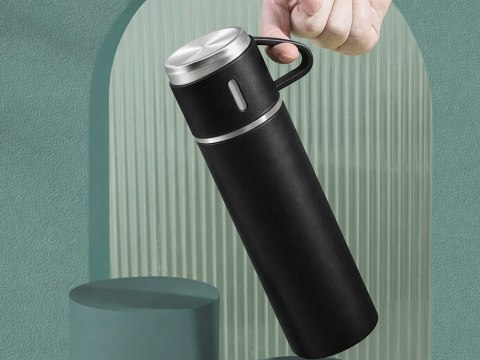 Termos 400ml 3 kubki stal nierdzewna na kawę herbatę podróżny turystyczny
