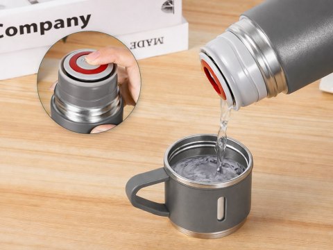 Termos 400ml 3 kubki stal nierdzewna na kawę herbatę podróżny turystyczny