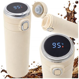 Termos kubek termiczny do kawy z ustnikiem 400ml wyświetlacz temperatury