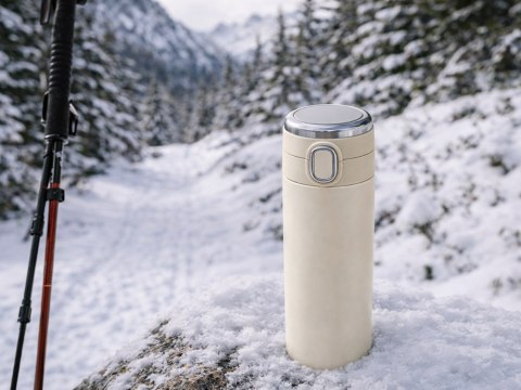 Termos kubek termiczny do kawy z ustnikiem 400ml wyświetlacz temperatury
