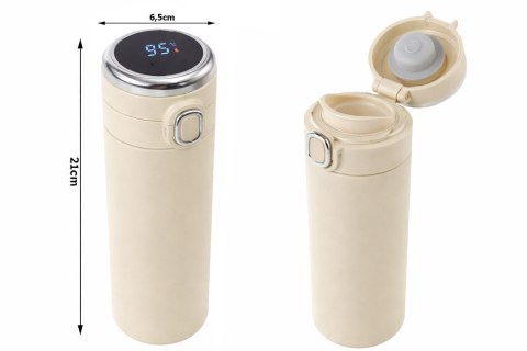 Termos kubek termiczny do kawy z ustnikiem 400ml wyświetlacz temperatury