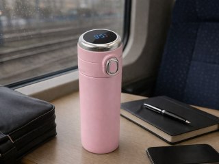 Termos kubek termiczny do kawy z ustnikiem 400ml wyświetlacz temperatury