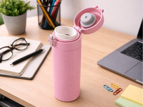 Termos kubek termiczny do kawy z ustnikiem 400ml wyświetlacz temperatury