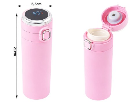 Termos kubek termiczny do kawy z ustnikiem 400ml wyświetlacz temperatury