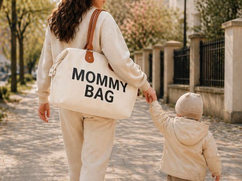 Torba dla mamy mommy bag duża zestaw 3w1 organizer kosmetyczka + przegrody