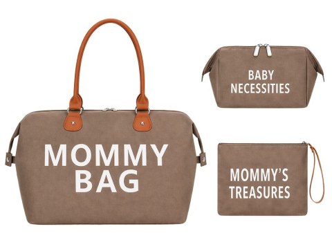 Torba dla mamy mommy bag duża zestaw 3w1 organizer kosmetyczka + przegrody