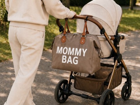 Torba dla mamy mommy bag duża zestaw 3w1 organizer kosmetyczka + przegrody
