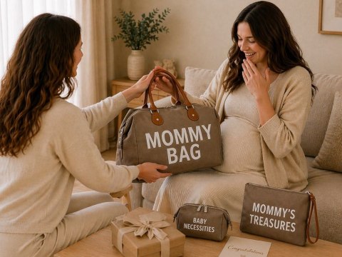 Torba dla mamy mommy bag duża zestaw 3w1 organizer kosmetyczka + przegrody
