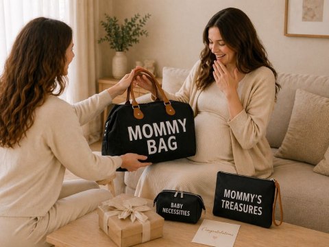 Torba dla mamy mommy bag duża zestaw 3w1 organizer kosmetyczka + przegrody