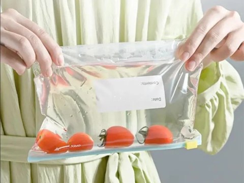 Torebki foliowe strunowe suwak zamykane szczelne do żywności 600ml 20szt