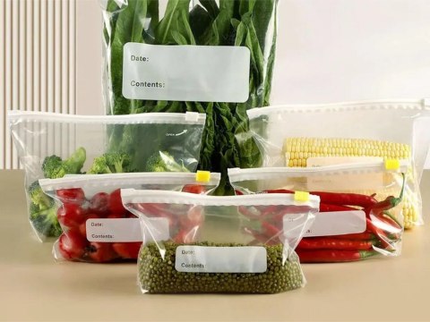 Torebki foliowe strunowe suwak zamykane szczelne do żywności 600ml 20szt