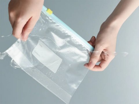 Torebki foliowe strunowe suwak zamykane szczelne do żywności 600ml 20szt