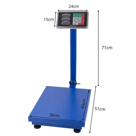 Waga magazynowa sklepowa elektroniczna 100kg lcd