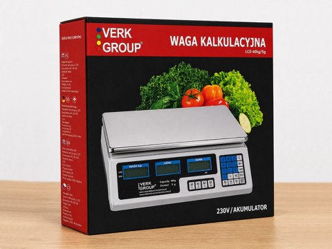 Waga sklepowa elektroniczna kalkulacyjna 40kg/5g