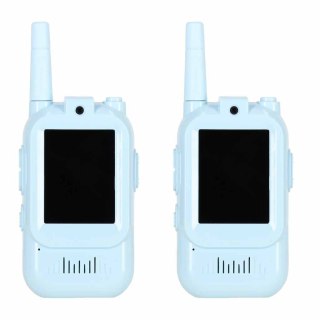 Walkie talkie krótkofalówki dla dzieci kamera funkcja wideo niebieskie