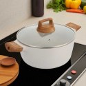 GARNEK MARMURKOWY 28cm Z POKRYWĄ BERGNER BG-30643 NATURALLY