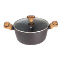 GARNEK MULTICLAD 24cm Z POKRYWĄ BERGNER BG-56037 CHARCOAL