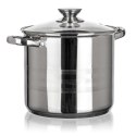 GARNEK STALOWY 20cm Z POKRYWĄ BANQUET LIVING 5,6L