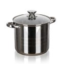 GARNEK STALOWY 20cm Z POKRYWĄ BANQUET LIVING 5,6L