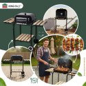 GRILL WĘGLOWY NA KÓŁKACH Z PÓŁKAMI KINGHOFF KH-2034