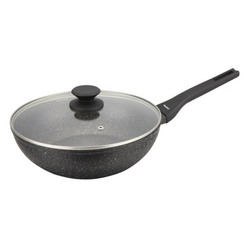 PATELNIA MARMURKOWA GŁĘBOKA WOK 28cm Z POKRYWĄ KLAUSBERG 28cm KB-7990
