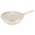 PATELNIA MARMURKOWA GŁĘBOKA WOK 28cm Z POKRYWĄ KLAUSBERG 28cm KB-7991