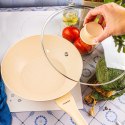 PATELNIA MARMURKOWA GŁĘBOKA WOK 28cm Z POKRYWĄ KLAUSBERG 28cm KB-7991