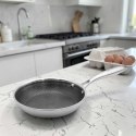 PATELNIA STALOWA 20cm Z POWŁOKĄ PLASTER MIODU 5548