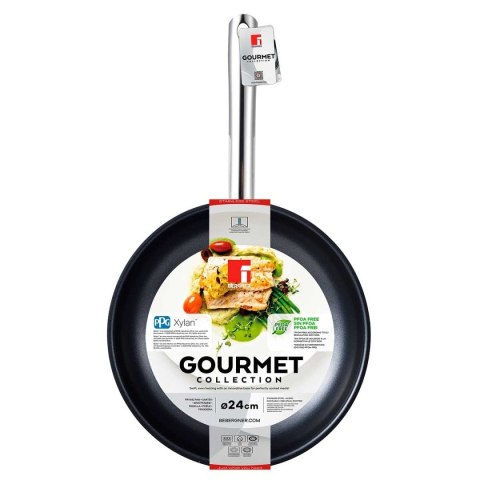 PATELNIA STALOWA 24cm GOURMET LINE BERGNER BG-32161 XYLAN
