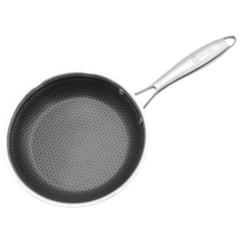 PATELNIA STALOWA Z POKRYWKĄ 30cm POWŁOKA PLASTER MIODU 5557
