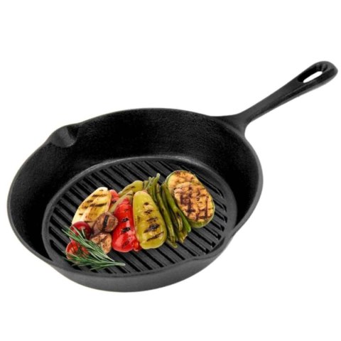 PATELNIA ŻELIWNA GRILLOWA HAGE 31cm INDUKCJA
